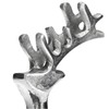 com-four® Reindeer Sculpture Decorative Figure Made of Aluminium - Christmas