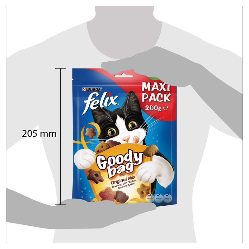 FELIX Goody Bag Original Chicken, Liver and Turkey Cat Treats