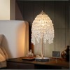 juruilight 19 Inch Gold Crystal Table Lamp,Elegant Nightstand Lamp with