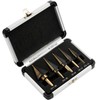 IRONANT Step Drill Bits, 5PCS HSS Titanium Step Drill Bit