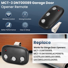 MCT-3 DNT00089 Garage Door Opener Remote, Compatible with Linear LD050, LD033, LDO33, MCT-3 for Linear Garage Door Remote Replaces Linear MCT-11 ACT-31B, 318MHZ, 3 Button Remote Control - 3 Year WTY