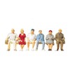 Preiser 45152 Seated Persons (6) Standard Figure Set