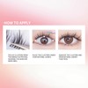 Self Adhesive Lashes, 100Pcs Self Adhesive Eyelash Clusters, Wispy C-curly