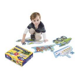 Melissa & Doug Going Places Vehicles Floor Puzzles (4 puzzles, 12 pcs each)