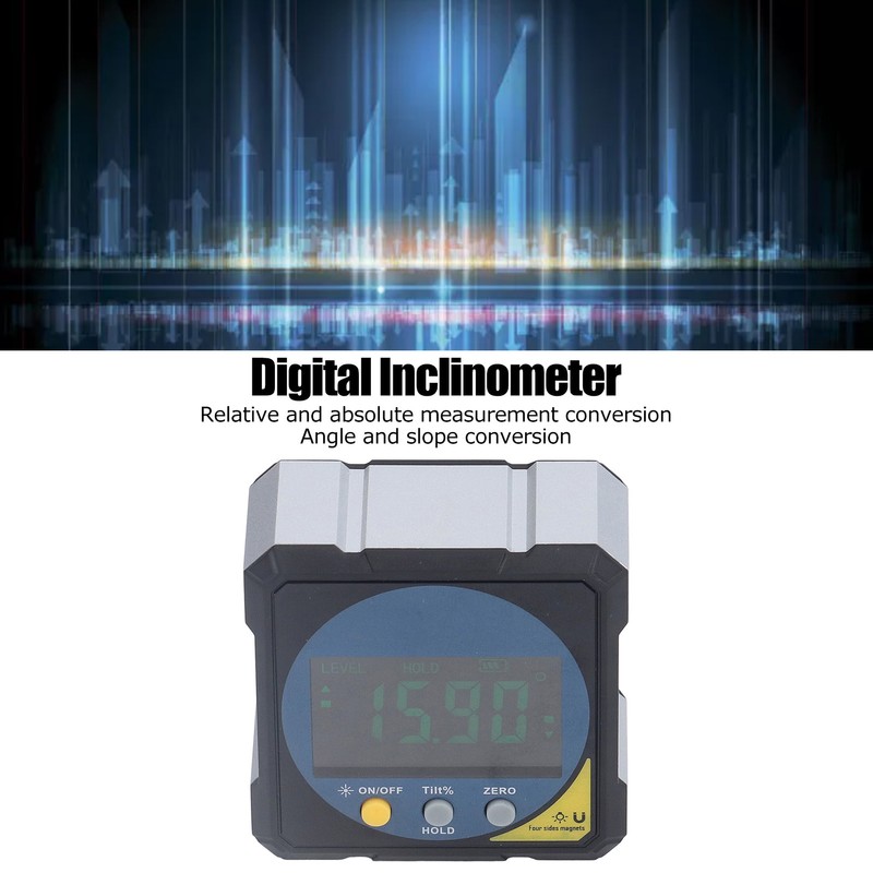 Digital Angle Finder Laser Magnetic Inclinometer Box Gauge Electronic Protractor