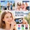Cámara Digital 4K 48MP, Pantalla Dual IPS de 2.4"+1.3", con