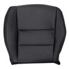 AOUTTUOA Driver Side Bottom Perforated Leather Seat Cover Black Fit