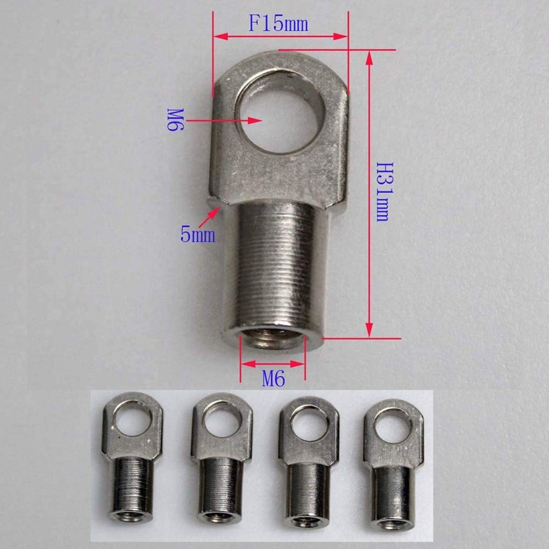 KUNSYOUKIM Gas Damper Connector End Fitting, M6 Female Thread, M6