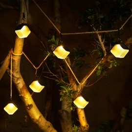 Traveant Solar Camping Lights, RGB Solar Lanterns Hanging Decorative Lights - 4 Pack Waterproof Outdoor Lantern Lamps for Camping, Halloween, Christmas, Garden, Patio, Yard, Lawn, Pathway