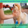Snutuya Garden Hose to Shower Pipe/Arm Handshower Adapter, G1/2 Female