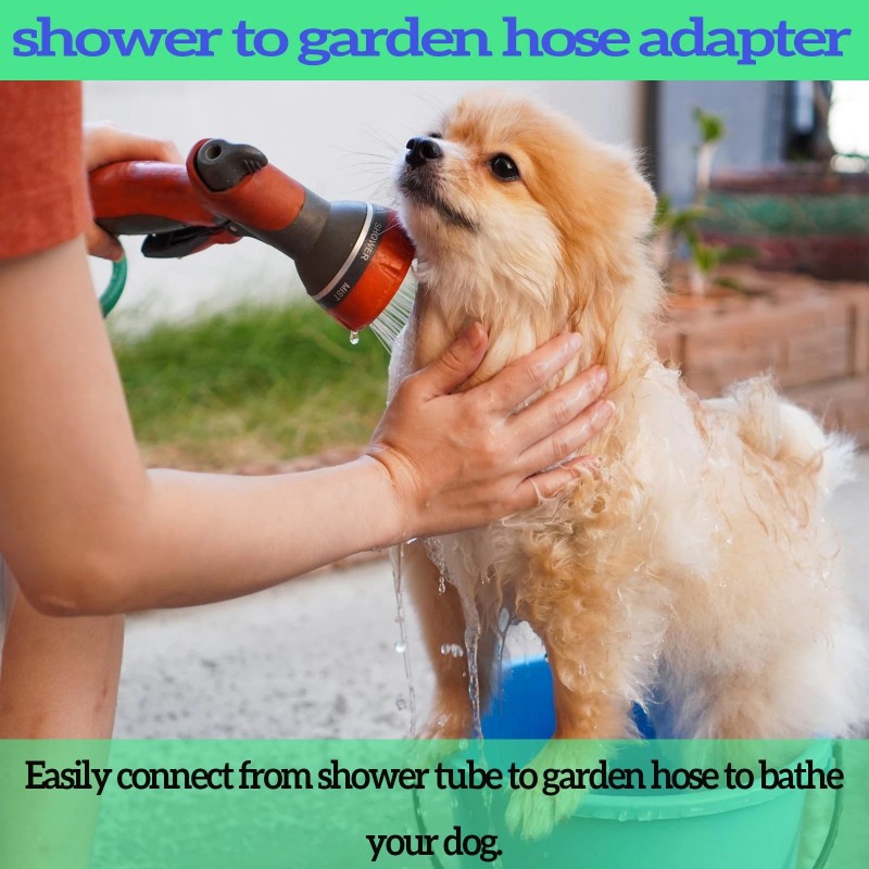 Snutuya Garden Hose to Shower Pipe/Arm Handshower Adapter, G1/2 Female