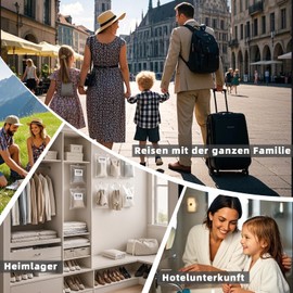 9-Piece Suitcase Organiser Set - Packing Cubes for Clothes, Bras, Shoes, Toiletry Bags & Laundry Bags - Lightweight, Durable, Water-Resistant Nylon Fabric - Ideal for Travel & Outdoor Activities