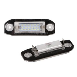 car passion LED Number Plate Lighting | Number Plate Lighting LED Compatible with Volvo XC60 XC70 XC90 V50 V60 | Built-in CANBus Resistor No Error 6000K Ice White Light Replacement Lamp Plate