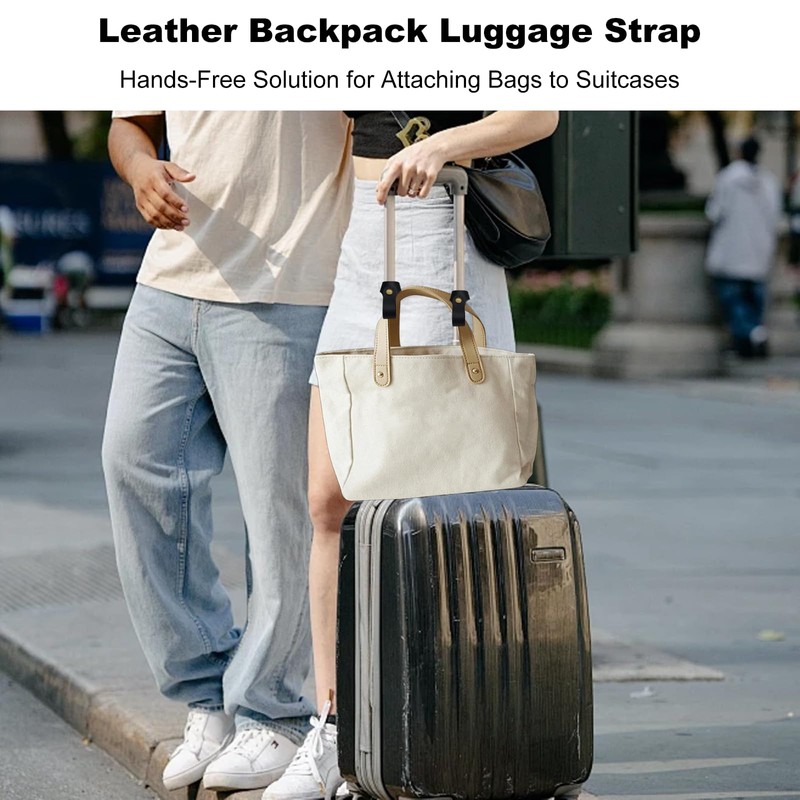 NIIIYTYB 4Pcs Backpack Luggage Strap for Carry On Bag Trolley