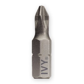 IVY Classic 44072 1-Inch #2 Phillips Ribbed Reduced Insert Bit, Impact Plus, 1/Box