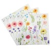 EdenChiy Butterfly Printed Disposable Paper Napkins 100 Pcs Unbleached Pure