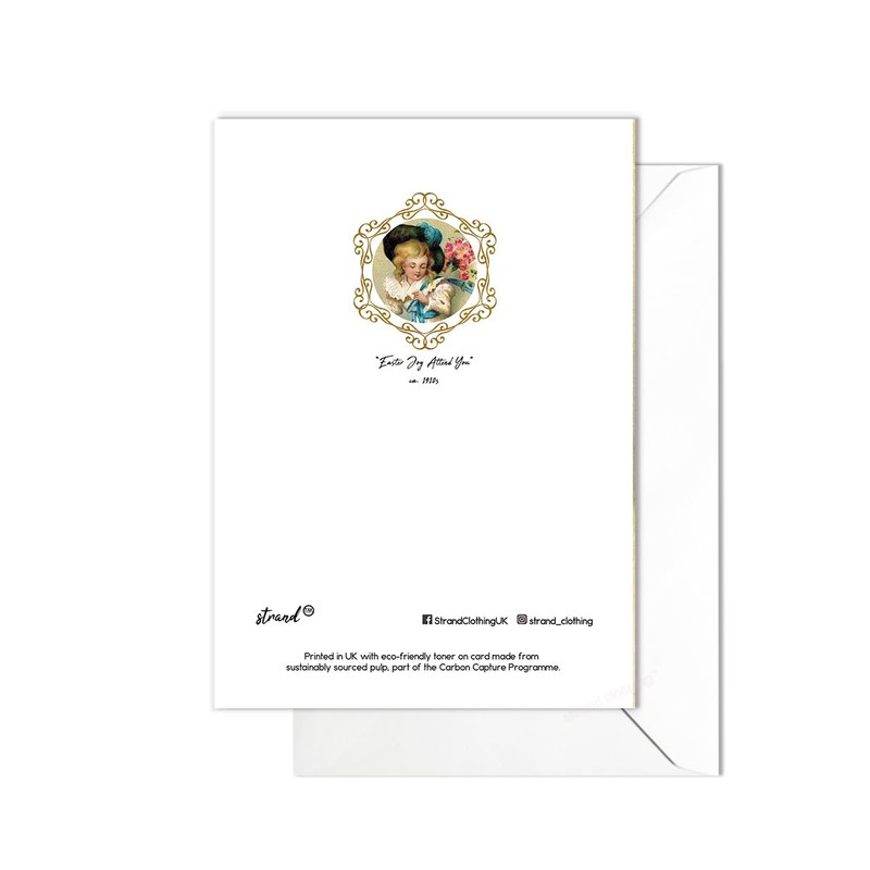 Funny Weird Victorian Easter Greeting Card with Envelopes (Chick Shepherdess)