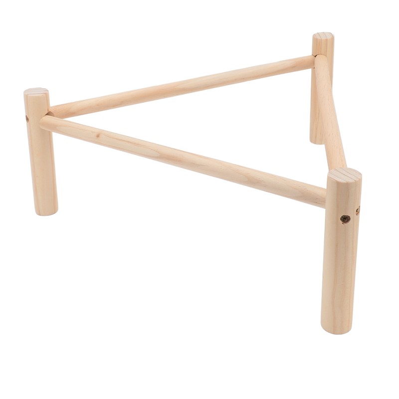 Chicken Perch Stable Triangular Wooden Chick Training Perch Toy Interactive