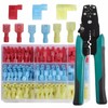 shengbowi Nylon Spade Connector Right Angle Kit Crimping Tool Quick