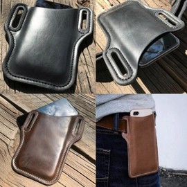 Cell phone belt bag bag holder pocket waist storage Storage 1Mobile phone belt bag-brown 10ea