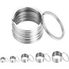 10-100 Key Rings Stainless Steel Round Split Rings Key Chain