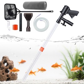 SYSENCIAGA Aquarium Gravel Cleaner Kit, Fish Tank Gravel Vacuum Cleaner Tools for Aquarium Water Changer, Suction Power Manual Fish Tank Vacuum Cleaner Tools for Fish Tank Cleaning Gravel and Sand