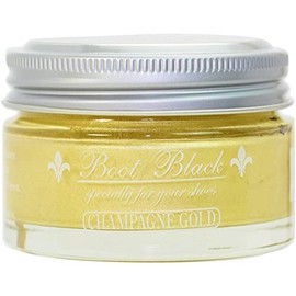 Columbus Women's Boot Black Silver Line Metallic Cream for Metallic Leather, champagne gold