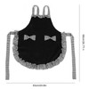Bowknot Apron Multifunctional Cooking OilProof Waterproof Antifouling Apron for Kitchen(Black