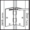Everbilt 3-1/2" Satin Nickel 5/8" Radius Smooth Action Door Hinges,