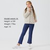 Willit Girls Fleece Lined Pants Flare Leggings with Pockets High
