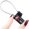 TSA Approved Luggage Locks Suitcase Locks (2 Pack) OW-Travel Cable
