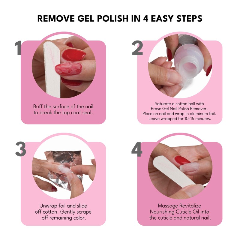 RCM Nail Gel Remove Kit for Easily and Safely Removing