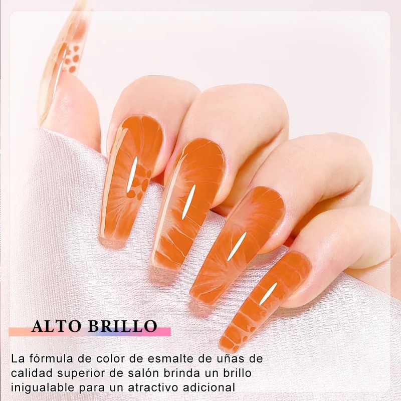 Esmalte Uv Gel Bsoon Verde Set 11 Pzs 8 Ml