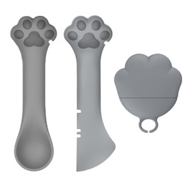 Gesuche 3 Pieces Pet Food Can Supplies Set,Include 1 Pieces of Silicone Pet Can Covers Lids + 1 Pieces of Multifunctional Pet Can Opener + 1 Pieces of Spoons for Pets Dogs Cats Feeding Can (Grey)