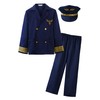 ReliBeauty Children's Pilot Costume Aviator Aviator 3-14 Years with Pilot