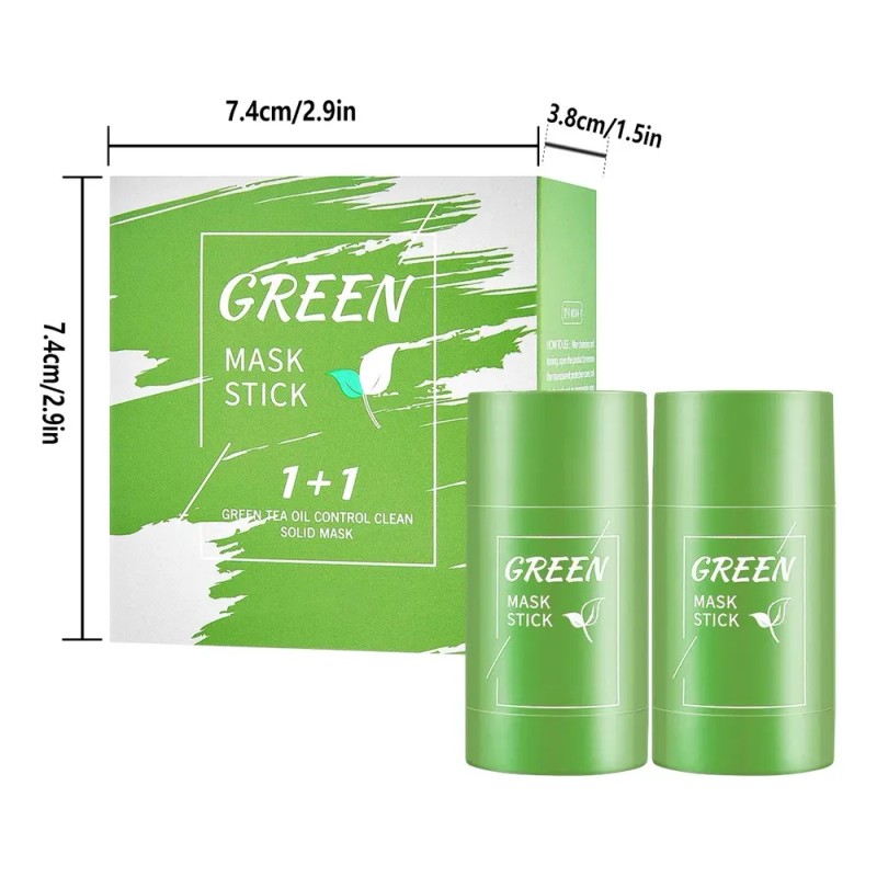 Mascarilla De Té Verde En Barra, 2 Unidades, Máscara De