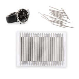 Pasadores de Reloj Barra de Resorte Resistente, 20 Piezas Barra de Pasador de Reloj Barras de Resorte Relojes Correa Enlace Reloj de Pulsera Reparació