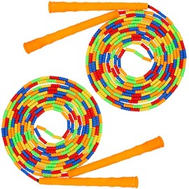 Supertrip Double Dutch Jump Rope Soft Beaded Jump Rope Long Jump Rope 16 FT, Jump Ropes For Women Adult Kids Adjustable Skipping Rope Long Enough for 