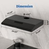 FIREGAS Black Under Cabinet Range Hood 30 Inch, Ducted/Ductless Convertible