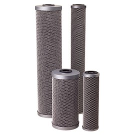 Pentair Pentek FloPlus-10 Carbon Water Filter, 10-Inch, Under Sink Modified Molded Carbon Block Replacement Cartridge, 10" x 2.5", 0.5 Micron