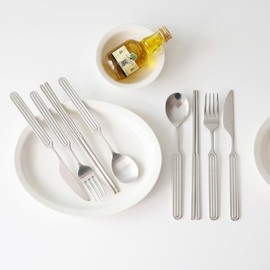 Ridge All-Stainless Cutlery 4-Piece Set (Spoon, Chopsticks, Fork, Knife) / 릿지 올스텐 커트러리 4P세트 (숟가락 젓가락 포크 나이프)