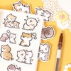 Obujopal 45pcs Cute Cat Stickers for Scrapbooking, Bullet Journal, DIY