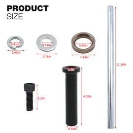 Hoypeyfiy 7501093 Front Lower A-ARM Bushing Shaft Kit, Replacement for Polaris Magnum, Replacement for Trail Blazer, Replacement for Trail Boss, Replaces 5020681