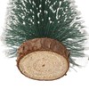 10pcs Mini Tabletop Christmas Trees Snow Frosted Pine Trees with