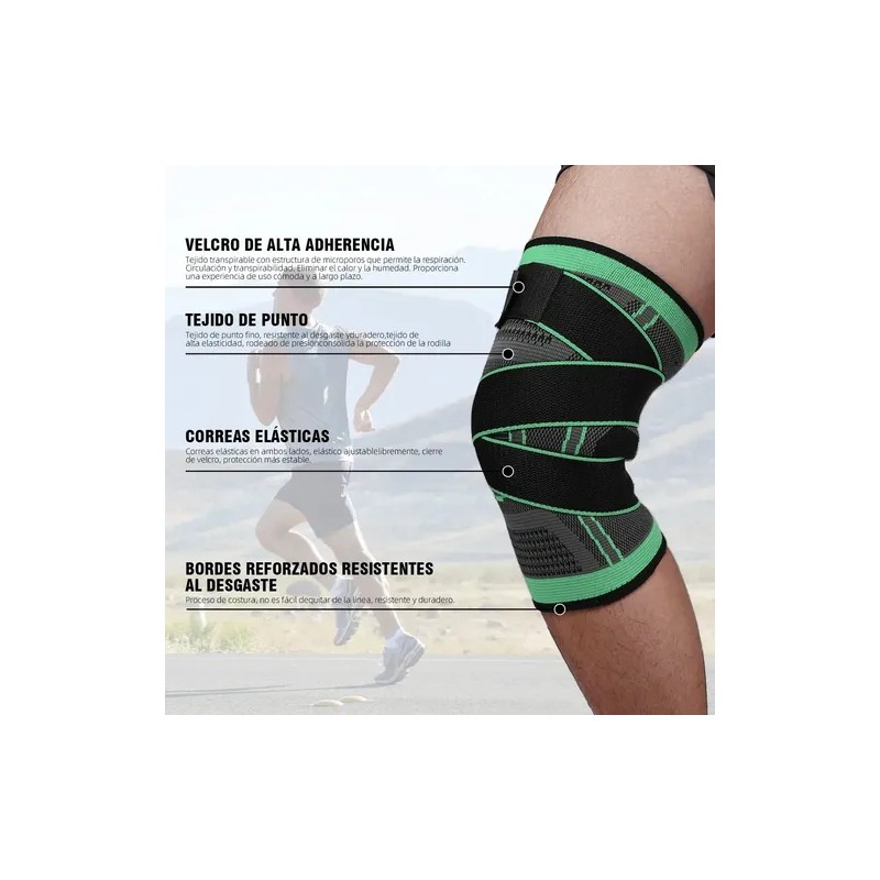 Rodilleras Elásticas Deportiva Compresion Gym Ortopédica 2pk