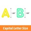 PreTrans 52 Pcs Plastic Capital Letters – 2 Sets of