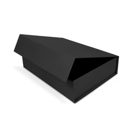 Verpackungswelt Gift Box with Lid 16 x 12 x 4 cm Gift Box with Magnetic Closure Perfect for Birthday, Wedding, Christmas, Birth Gift Packaging in Matt Black