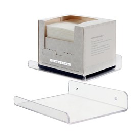 ELSIER Disposable Face Towels Storage Holder, 1 Piece Premium Acrylic Facial Cleansing Towels Organizer