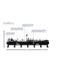 steland metallmanufaktur® Düsseldorf Skyline Steel Key Holder, Key Rack and