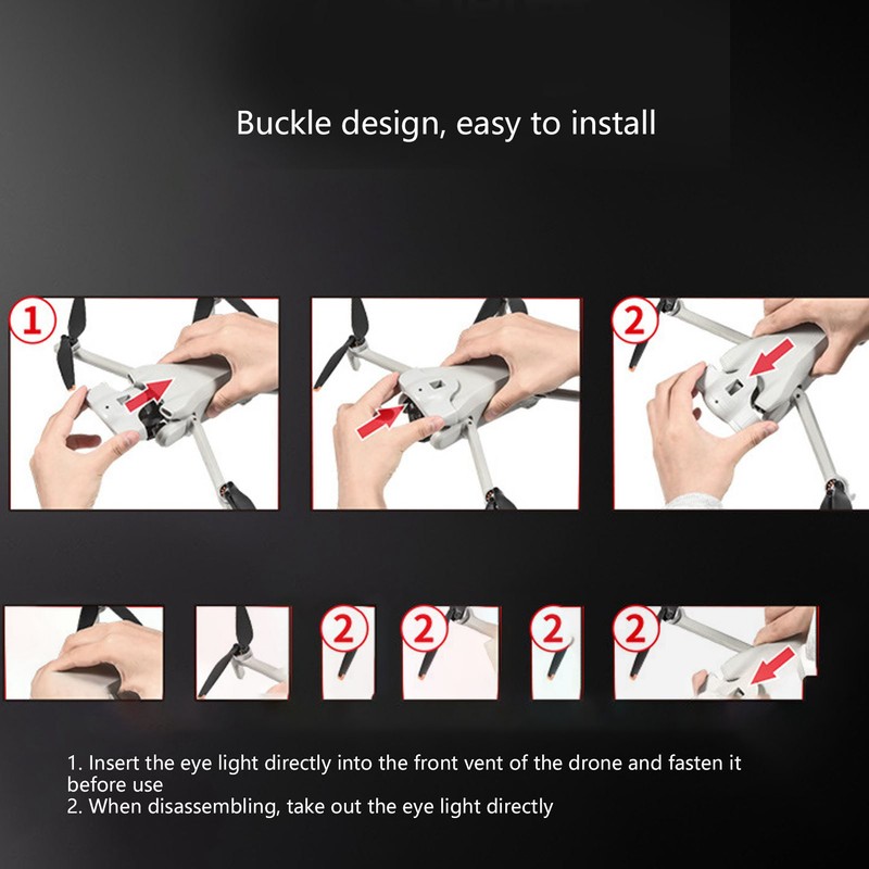 RC Drone Head Eye Light ABS Night Flight Signal Light